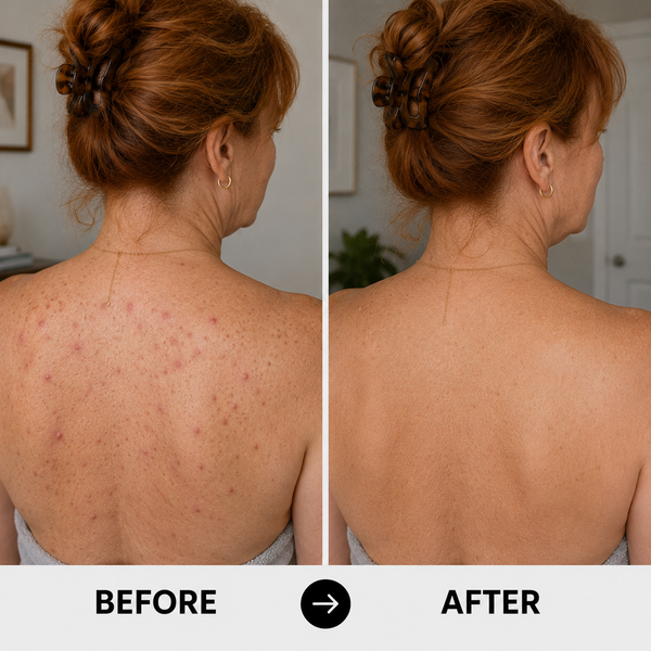 Before and after bacne results
